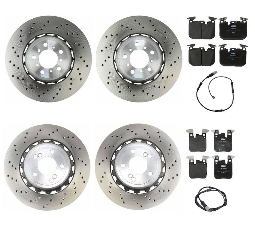 BMW Brake Kit - Pads and Rotors Front &  Rear (380mm/370mm)